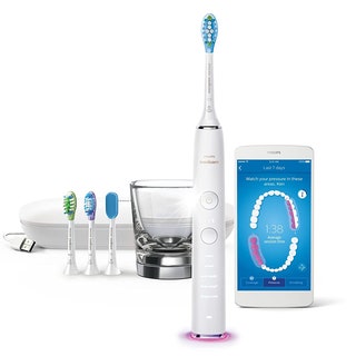 Philips Sonicare DiamondClean Smart 9500 Rechargeable Electric Toothbrush with case replacement heads and phone app on...
